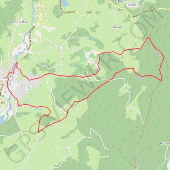 Lac des sapins GPS track, route, trail