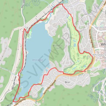 Whistler - Alta Lake GPS track, route, trail