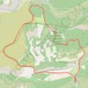 Roques hautes VTT 1 bleu-R GPS track, route, trail