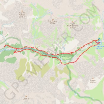 Chorges - Parc des Ecrins - Le Haut Drac Blanc GPS track, route, trail