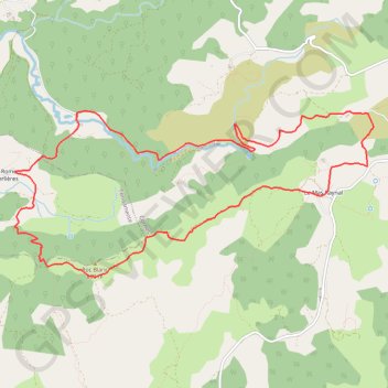 LE PLATEAU DU GUILHAUMARD GPS track, route, trail