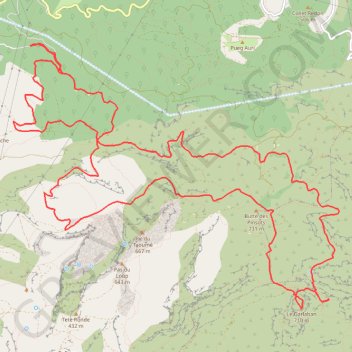 Le garlaban GPS track, route, trail