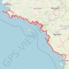 La Rochelle (17000), Charente-Maritime, Nouvelle-Aquitaine, France - Quimper (29000), Finistère, Bretagne, France GPS track, route, trail