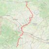 GR® 654 le chemin vers Saint-Jacques-de-Compostelle via Vézelay GPS track, route, trail
