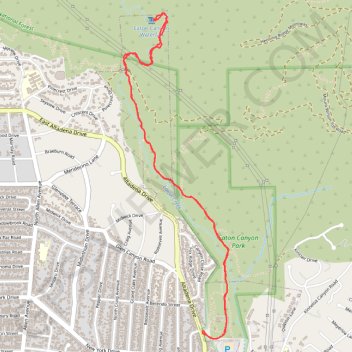 Eaton Canyon Waterfall GPS track, route, trail