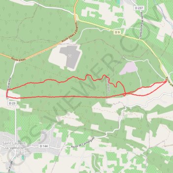 Cavillargues-la Maisonette-ancienne voie ferrée GPS track, route, trail