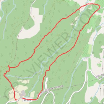 La Valbonne Saint Paulet de Caisson GPS track, route, trail