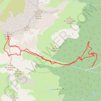 Les Grands Moulins GPS track, route, trail