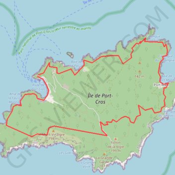 Tour de Port Cros GPS track, route, trail