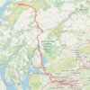 Munro hillwalk Meall Dearg Sgorr nam Fiannaidh Aonach Eagach GPS track, route, trail