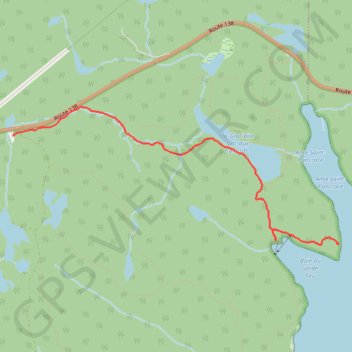 Sentier du garde-feu GPS track, route, trail
