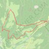 Circuit raquette du replat GPS track, route, trail