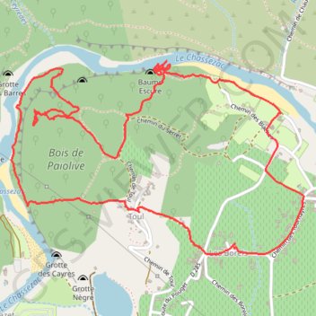 Païolive insolite GPS track, route, trail