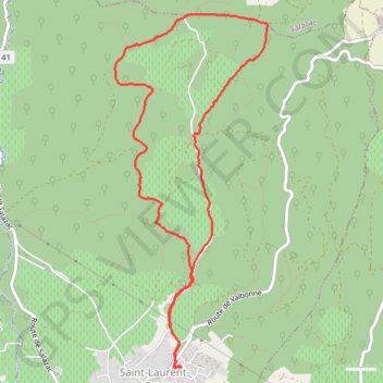 Saint Laurent de Carnols GPS track, route, trail
