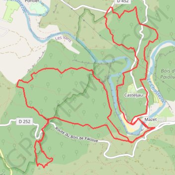 Gorges du Chassezac GPS track, route, trail