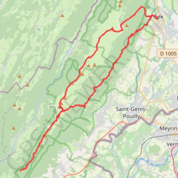 Haute-Chaîne du Jura GPS track, route, trail