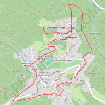 Circuit des Verriers - Meisenthal GPS track, route, trail