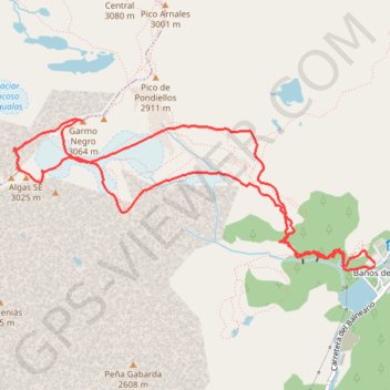 Garmo Negro y Pico de Algas depuis Panticosa GPS track, route, trail