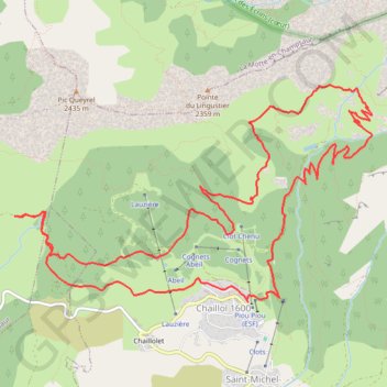 Sortie du Les balcons de Chaillol GPS track, route, trail