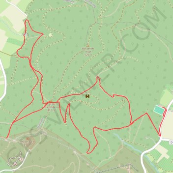 Les collines de Cleebourg GPS track, route, trail