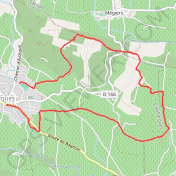 Cavillargues et Saint Sepulcre GPS track, route, trail