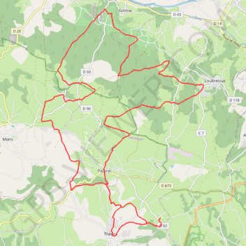 Les Bourruts - Thégra GPS track, route, trail