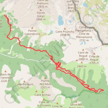 Lacs Sculos GPS track, route, trail
