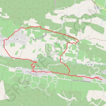 Pougnadoresse - Saint-Laurent-la-Vernède GPS track, route, trail
