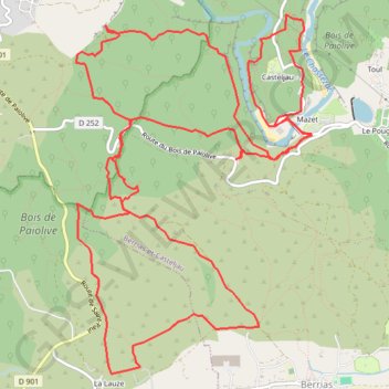 Bois de Paoïlive GPS track, route, trail