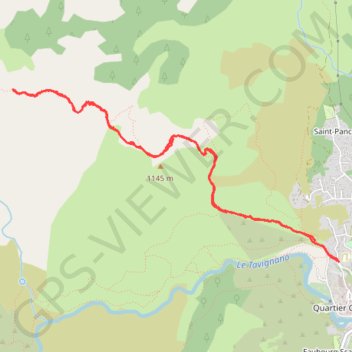 Arcu di u Scandulaghiu ou l'Arche de Corte GPS track, route, trail