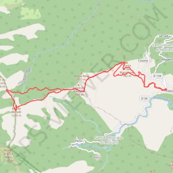 Olmelli GPS track, route, trail