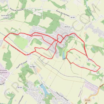 Semi marathon de Mons GPS track, route, trail