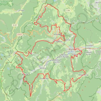 Munster'Trail ULTRA 2021 - 100 km GPS track, route, trail