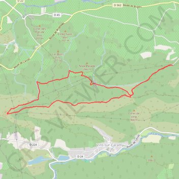 Carcès GPS track, route, trail