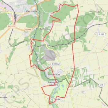 Buthiers GPS track, route, trail