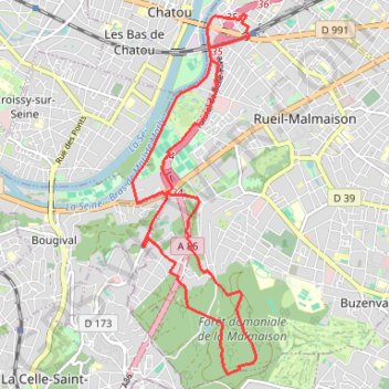 Le parc naturel urbain GPS track, route, trail