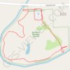 Trails and parking at Mooreville Riverbend Preserve in Mooreville, MI GPS track, route, trail
