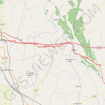 Calzadilla De La Cueza - Sahagun GPS track, route, trail