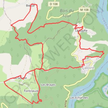 Autour de Vareilles - Caloire GPS track, route, trail