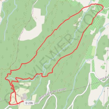Randonnée chartreuse de Valbonne nord GPS track, route, trail