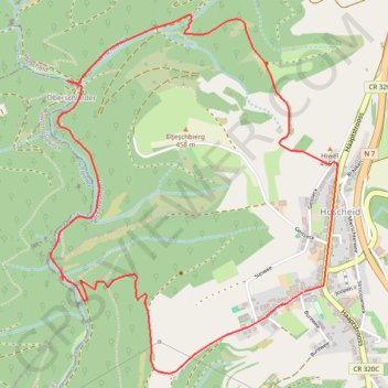 Hoscheid GPS track, route, trail