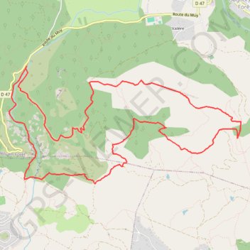 Boucle à Bagnols-en-Forêt GPS track, route, trail