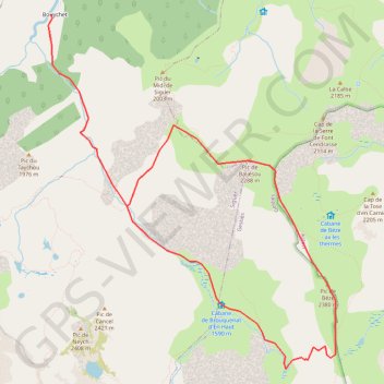 Pic de Béze depuis le Bouychet GPS track, route, trail