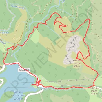 2023/04/17 Kopako Harria en circuit depuis Endara (San Anton) GPS track, route, trail