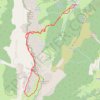 Grand Veymont face Sud Est depuis Gresse (Vercors) GPS track, route, trail